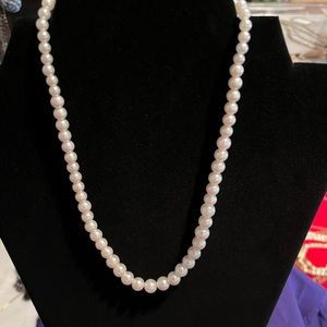 White Pearl like necklace